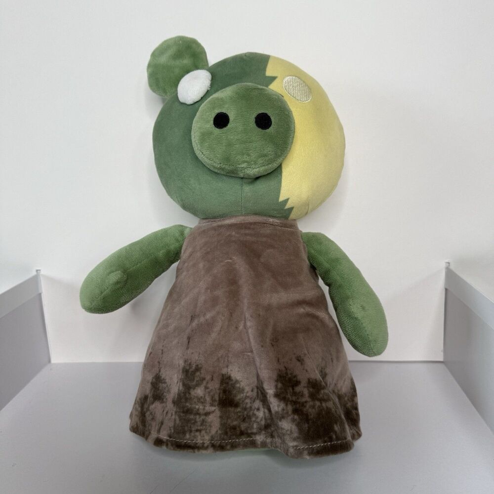 Piggy Roblox ZomPiggy Plush Toy 13 in Stuffed Animal Light Up Eye Sounds Tested
